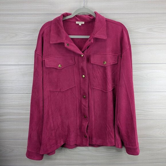 JODIFL Velvet Button Down Blouse - Picture 4 of 9